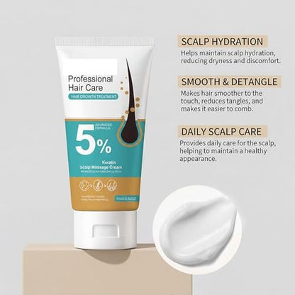 2-Pack 5% Minoxidil Hair Growth Scalp Massage Cream with Rosemary & Biotin – Anti Hair Loss Treatment for Men & Women, Activates Follicles & Promotes Regrowth, 3.53 Fl Oz Each Avelisse