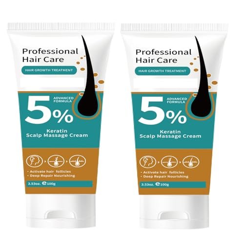 2-Pack 5% Minoxidil Hair Growth Scalp Massage Cream with Rosemary & Biotin – Anti Hair Loss Treatment for Men & Women, Activates Follicles & Promotes Regrowth, 3.53 Fl Oz Each Avelisse