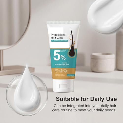 2-Pack 5% Minoxidil Hair Growth Scalp Massage Cream with Rosemary & Biotin – Anti Hair Loss Treatment for Men & Women, Activates Follicles & Promotes Regrowth, 3.53 Fl Oz Each Avelisse