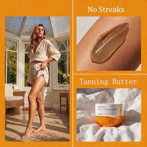 Bronze Tanning Butter – Hydrating Self-Tanning Butter for Body – No Orange Tones – 6.7 fl oz (150ml) Avelisse