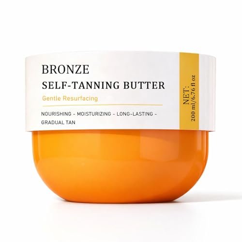 Bronze Tanning Butter – Hydrating Self-Tanning Butter for Body – No Orange Tones – 6.7 fl oz (150ml) Avelisse