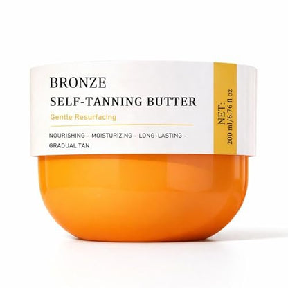 Bronze Tanning Butter – Hydrating Self-Tanning Butter for Body – No Orange Tones – 6.7 fl oz (150ml) Avelisse