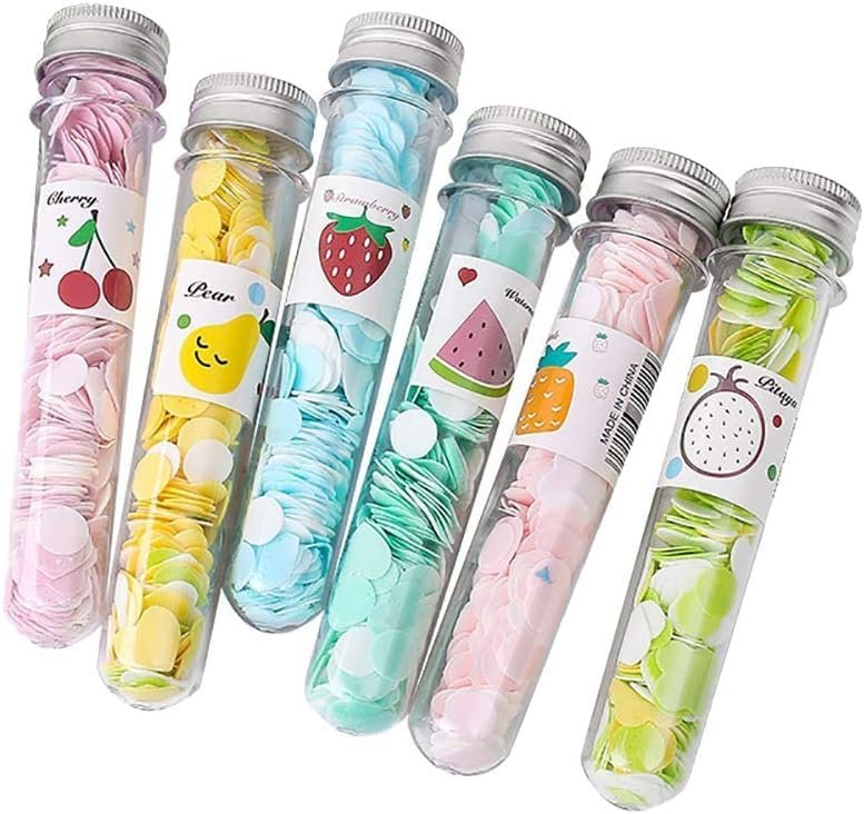 NexusPulse 6-Pack Random Colors Disposable Paper Soap Confetti Sheets – Portable Hand Wash Flakes for Travel & Everyday Use - görsel 1