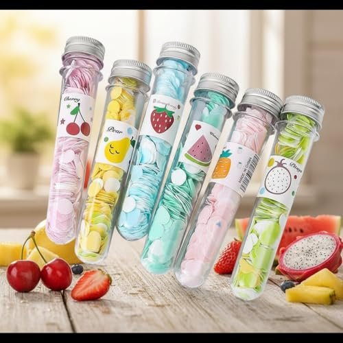 NexusPulse 6-Pack Random Colors Disposable Paper Soap Confetti Sheets – Portable Hand Wash Flakes for Travel & Everyday Use - görsel 15