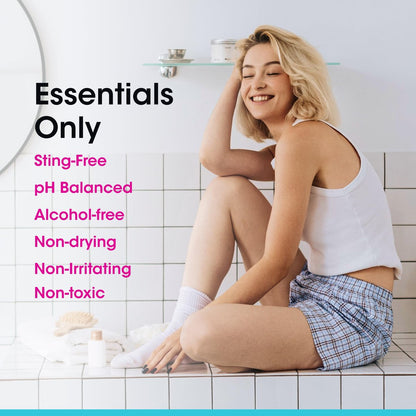 vH Essentials Bikini Skin Soothing Gel with Hypochlorous Acid 3 oz. – Post-Hair Removal Relief for Razor Bumps, Redness, and Irritation