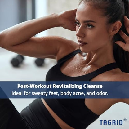 TAGRID Tea Tree Oatmeal Antifungal Soap for Sweaty Skin – Post-Workout Body Cleanser for Active Lifestyles & Gym, Gentle Daily Skin Care, 2-Pack Avelisse