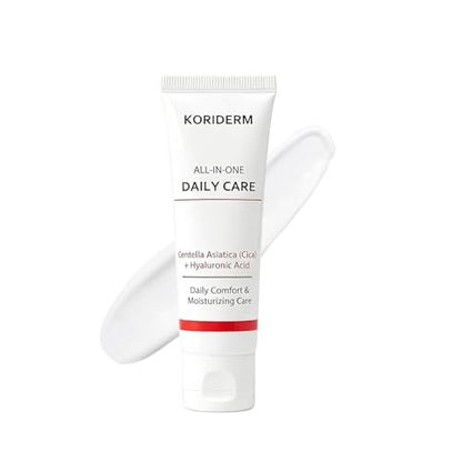 Koriderm Time Reverse Cream - All-In-One Face Moisturizer with Centella Acid, Lightweight Hydrating Cream for Radiant Skin, 1.69 fl oz Avelisse