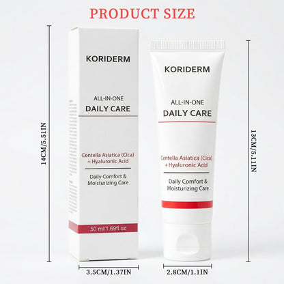 Koriderm Time Reverse Cream - All-In-One Face Moisturizer with Centella Acid, Lightweight Hydrating Cream for Radiant Skin, 1.69 fl oz Avelisse