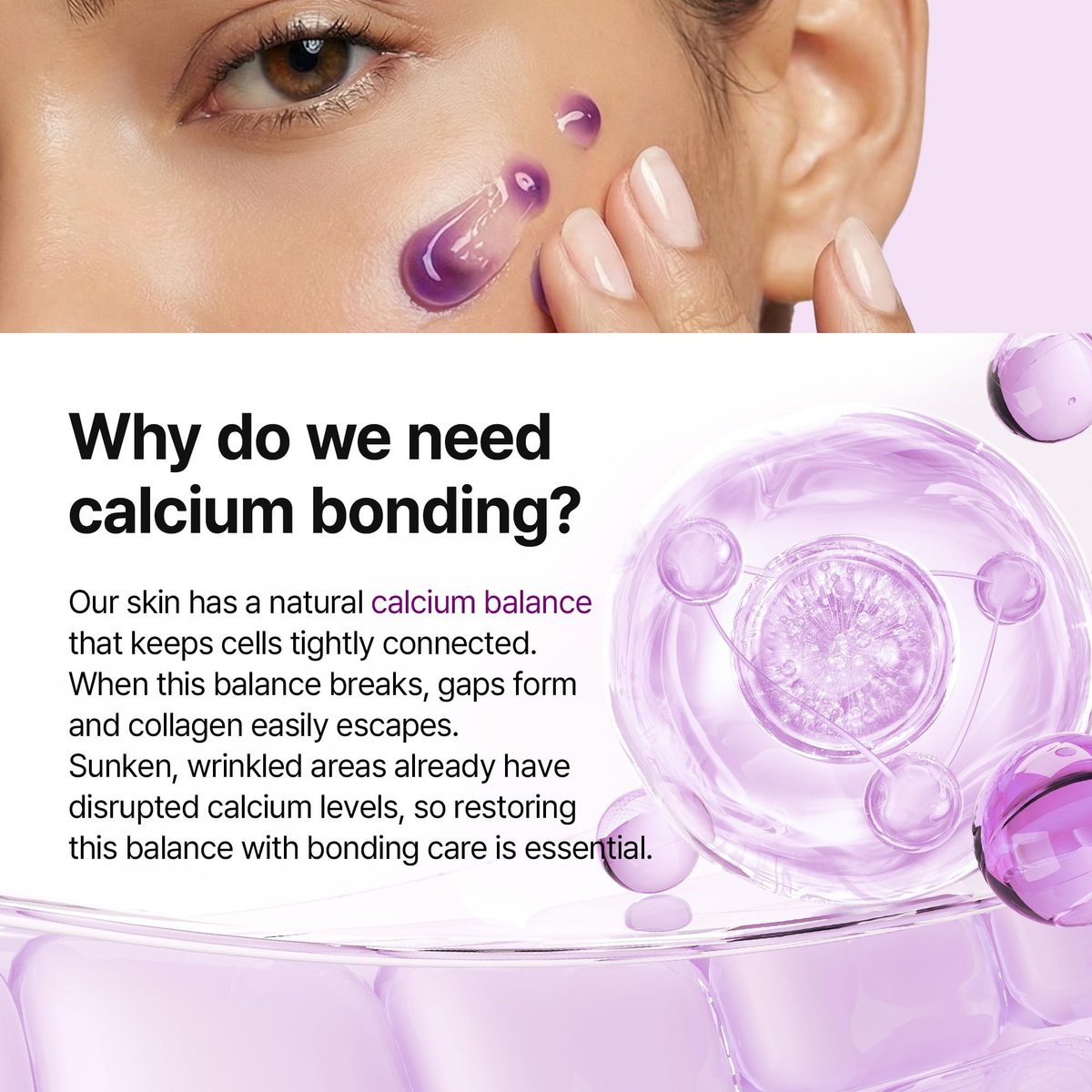 Dr.Melaxin Calcium Bonding Eye Cream with Peptides & Rebornic - Firming Eye Treatment for Wrinkles, Puffy Eyes, Dark Circles & Hydrating Care, 0.51 fl.oz Avelisse