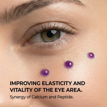 Dr.Melaxin Calcium Bonding Eye Cream with Peptides & Rebornic - Firming Eye Treatment for Wrinkles, Puffy Eyes, Dark Circles & Hydrating Care, 0.51 fl.oz Avelisse