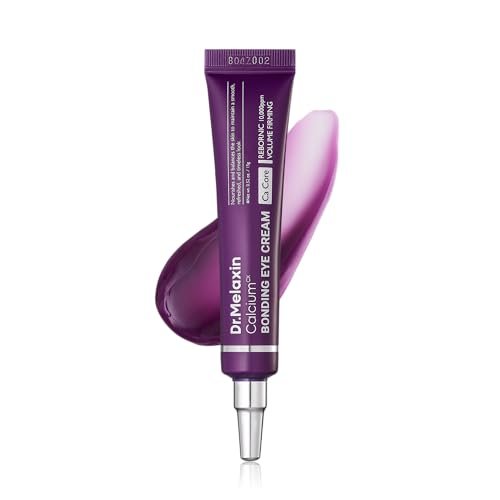 Dr.Melaxin Calcium Bonding Eye Cream with Peptides & Rebornic - Firming Eye Treatment for Wrinkles, Puffy Eyes, Dark Circles & Hydrating Care, 0.51 fl.oz Avelisse