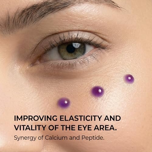 Dr.Melaxin Calcium Bonding Eye Cream with Peptides & Rebornic - Firming Eye Treatment for Wrinkles, Puffy Eyes, Dark Circles & Hydrating Care, 0.51 fl.oz Avelisse