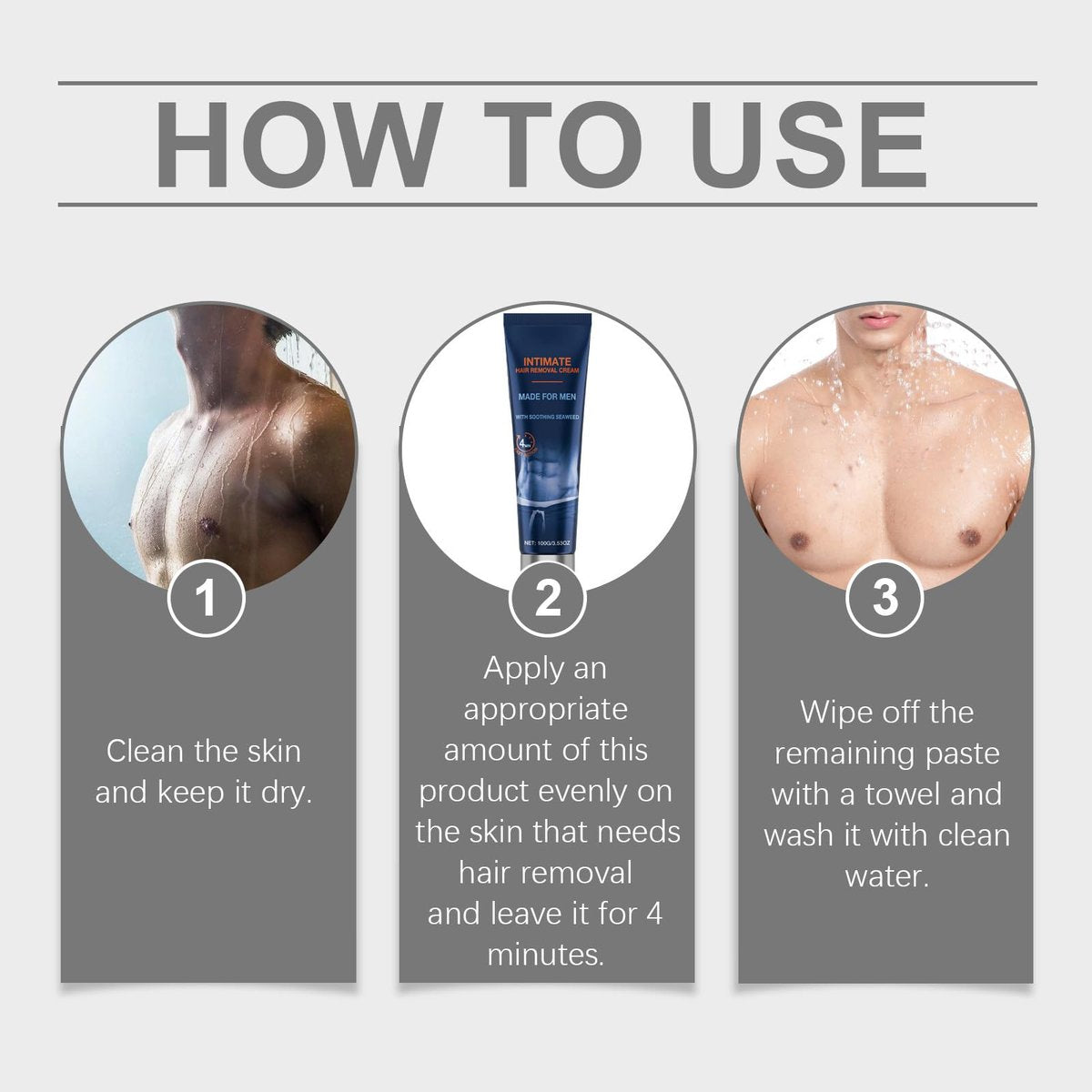 2026 New Painless Hair Removal Cream for Men – Fast-Acting Gentle Depilatory for Intimate & Body Grooming, Moisturizing Soothing Formula, 3.53 oz Avelisse