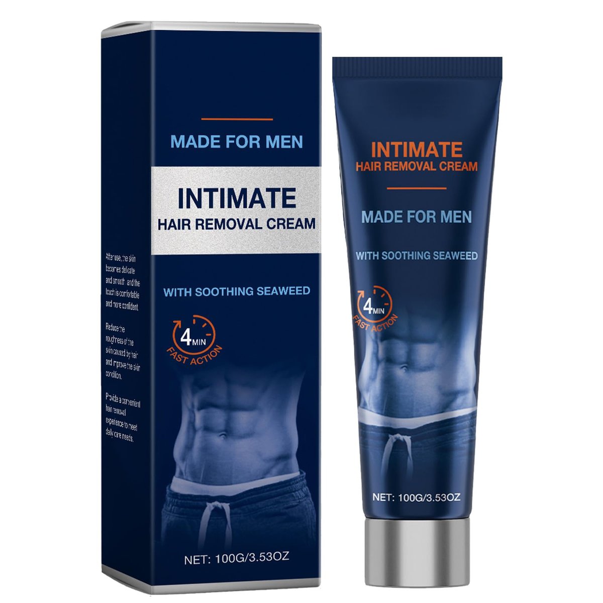 2026 New Painless Hair Removal Cream for Men – Fast-Acting Gentle Depilatory for Intimate & Body Grooming, Moisturizing Soothing Formula, 3.53 oz Avelisse