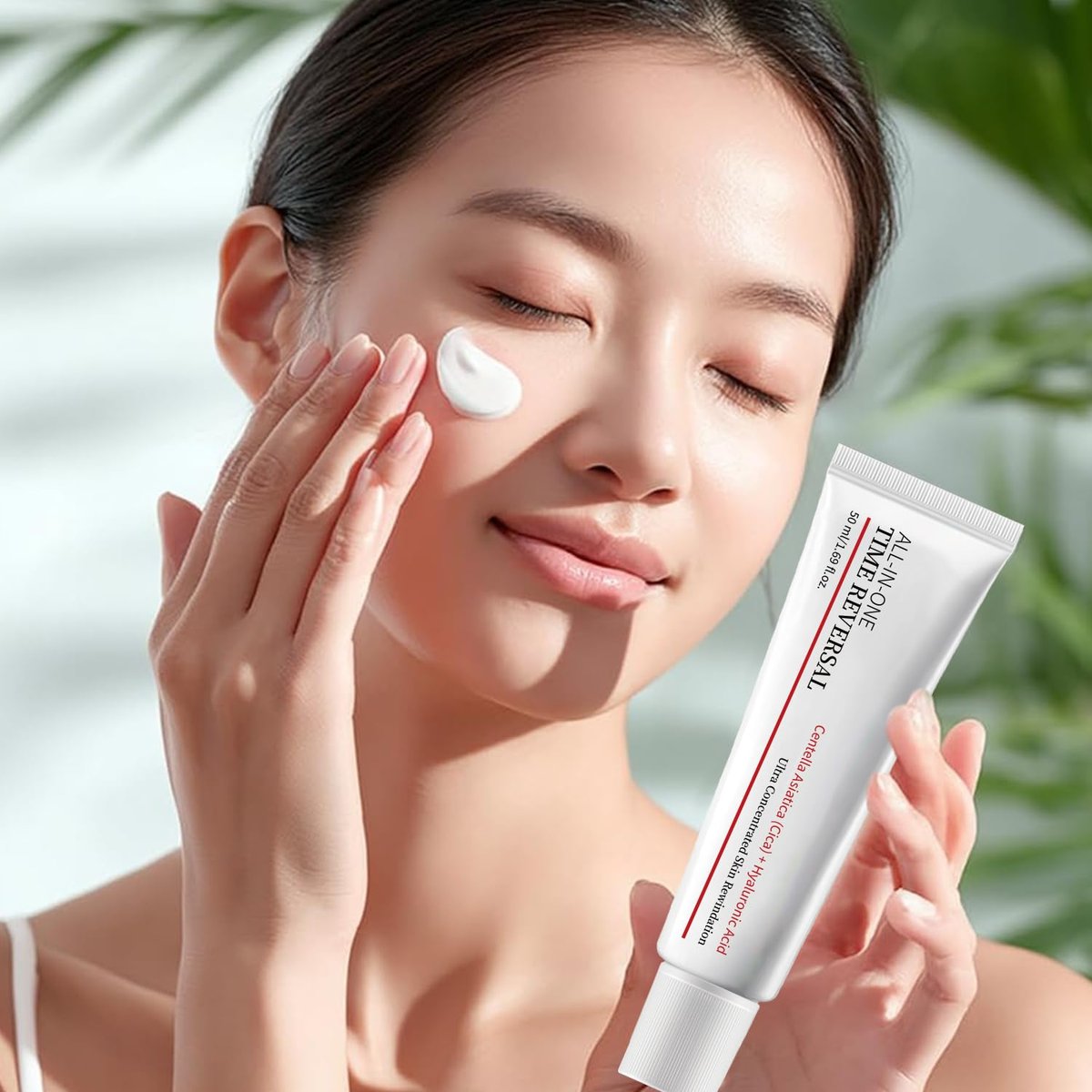 Birunwer 2-Pack All-In-One Time Reverse Cream with Centella Asiatica, Collagen & Hyaluronic Acid – Deeply Moisturizing Anti-Aging Face Cream Avelisse