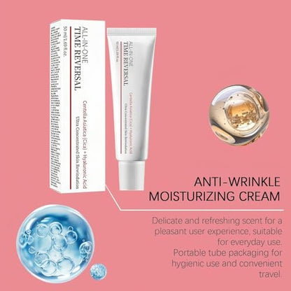 Birunwer 2-Pack All-In-One Time Reverse Cream with Centella Asiatica, Collagen & Hyaluronic Acid – Deeply Moisturizing Anti-Aging Face Cream Avelisse