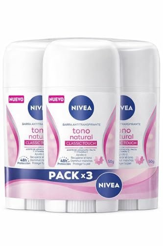 NIVEA Women Deodorant Stick Classic Touch 1.76 oz (50 g) – 48H Odor Protection – Pack of 3 Avelisse