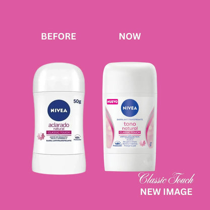 NIVEA Women Deodorant Stick Classic Touch 1.76 oz (50 g) – 48H Odor Protection – Pack of 3 Avelisse