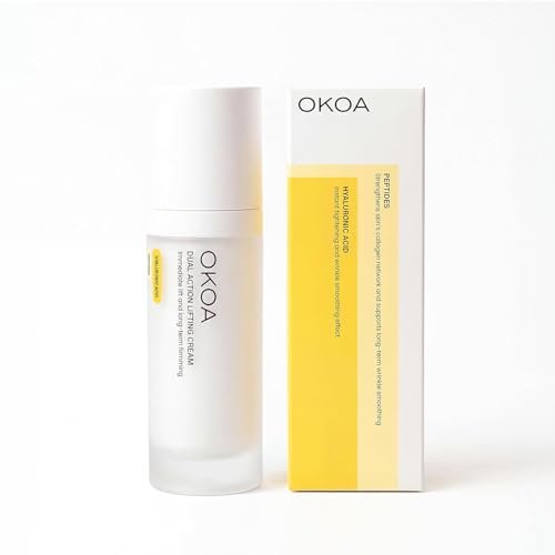 OKOA Skin Dual Action Lifting Cream – Firming Anti Aging Moisturizer with Peptides & Botanical Extracts, 1 Fl Oz Avelisse
