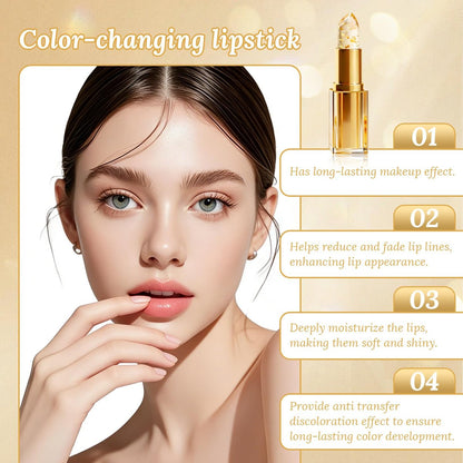 Shrandi AreliaLipstick - Transferproof Color Changing Lipstick for Women, pH Adjusting Clear Lip Gloss, Long-Lasting Hydration Without Stripping (Gold, 2-Pack) Avelisse