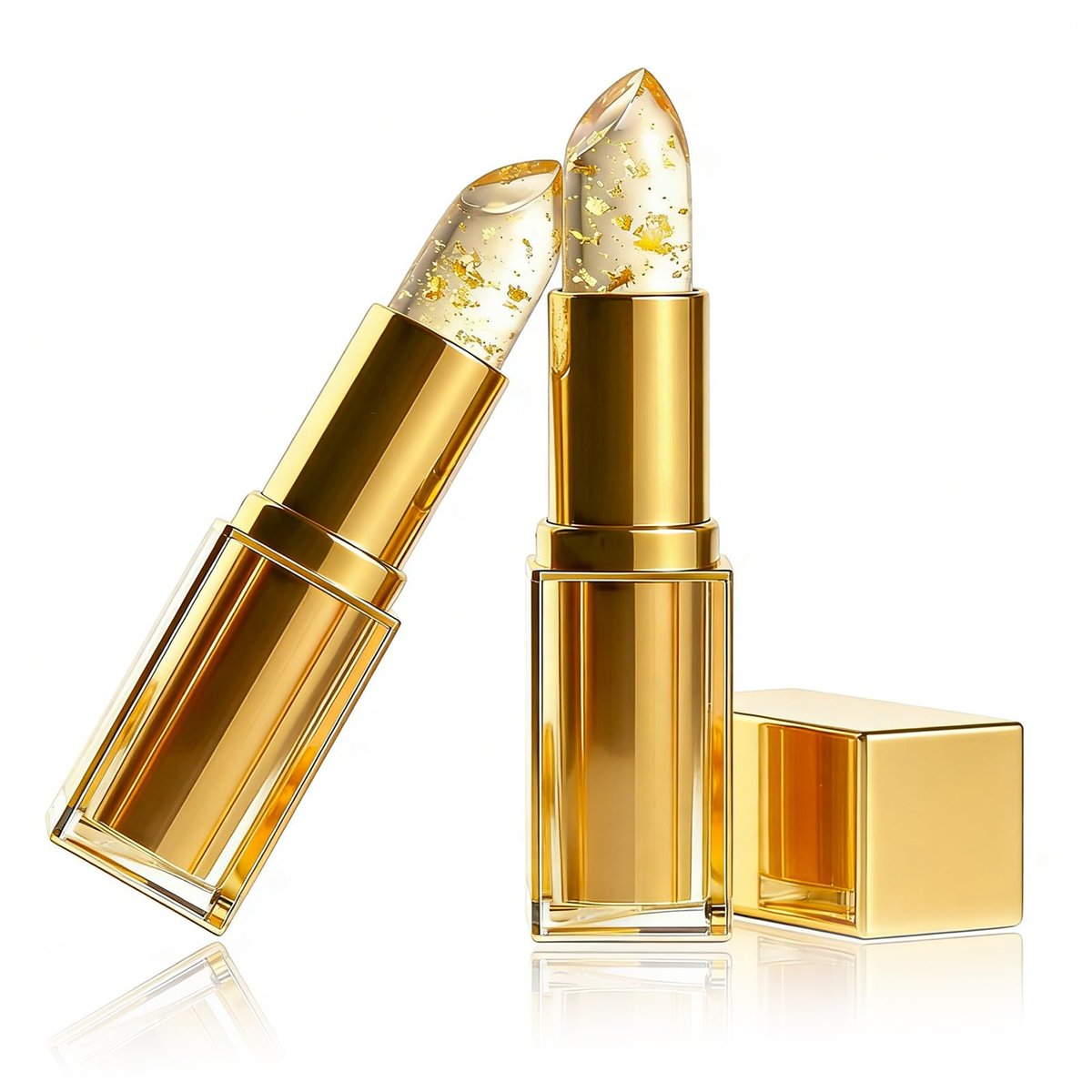 Shrandi AreliaLipstick - Transferproof Color Changing Lipstick for Women, pH Adjusting Clear Lip Gloss, Long-Lasting Hydration Without Stripping (Gold, 2-Pack) Avelisse
