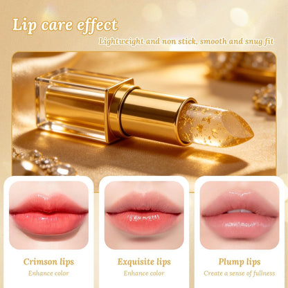 Shrandi AreliaLipstick - Transferproof Color Changing Lipstick for Women, pH Adjusting Clear Lip Gloss, Long-Lasting Hydration Without Stripping (Gold, 2-Pack) Avelisse