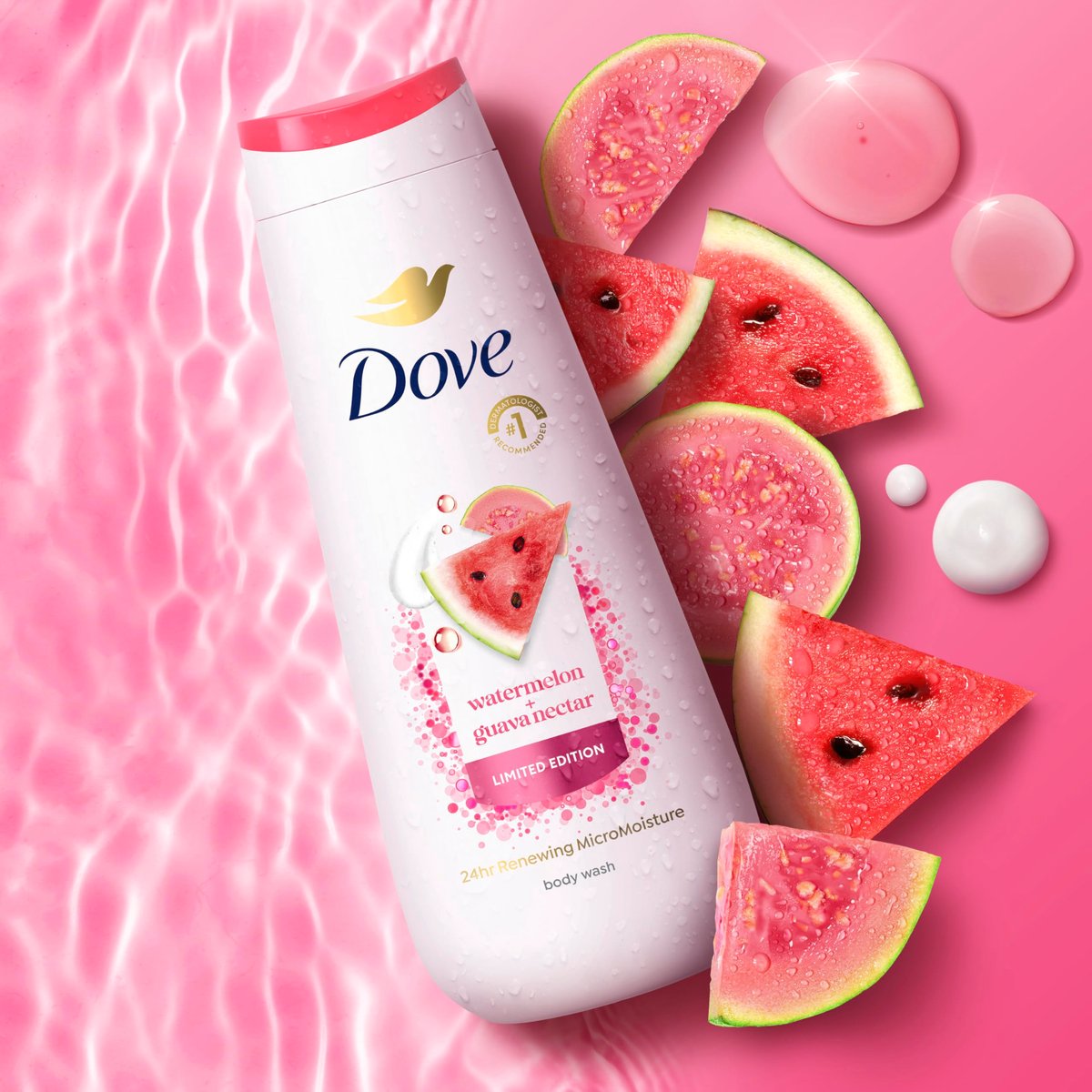 Dove Limited Edition Body Wash for Women 3 Count Mixed Summer Variety Pack, Hydrated & Soft Skin, 20 fl oz Avelisse