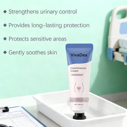VivaDex Incontinence Cream for Women – Natural Soothing Formula, Deep Hydration, Non-Greasy, Fast-Absorbing Daily Comfort, 1 Fl Oz Avelisse
