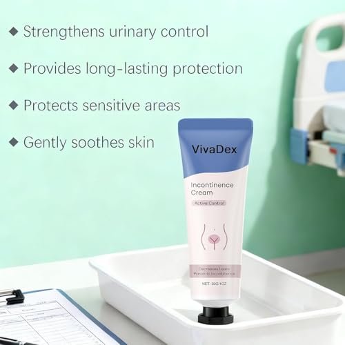 VivaDex Incontinence Cream for Women – Natural Soothing Formula, Deep Hydration, Non-Greasy, Fast-Absorbing Daily Comfort, 1 Fl Oz Avelisse
