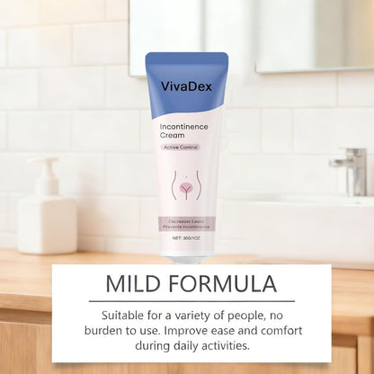 VivaDex Incontinence Cream for Women – Natural Soothing Formula, Deep Hydration, Non-Greasy, Fast-Absorbing Daily Comfort, 1 Fl Oz Avelisse