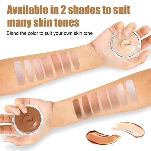 EXVITAMIN Tattoo Cover Up Makeup Waterproof, 2-Color Professional Skin Concealer Set – Long-Lasting Camouflage for Body Imperfections & Spots, Natural Invisible Finish Avelisse