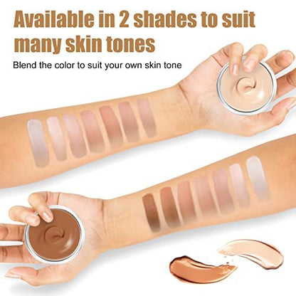 EXVITAMIN Tattoo Cover Up Makeup Waterproof, 2-Color Professional Skin Concealer Set – Long-Lasting Camouflage for Body Imperfections & Spots, Natural Invisible Finish Avelisse