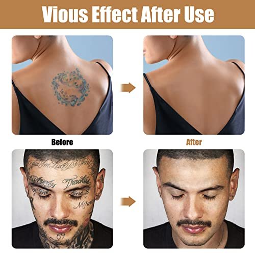 EXVITAMIN Tattoo Cover Up Makeup Waterproof, 2-Color Professional Skin Concealer Set – Long-Lasting Camouflage for Body Imperfections & Spots, Natural Invisible Finish Avelisse
