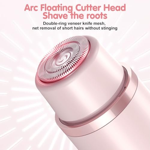 2-in-1 Dual Head Bikini Trimmer for Women – Cordless Waterproof Electric Shaver, Painless Hair Removal with Silky Glow Finish, Pink Avelisse