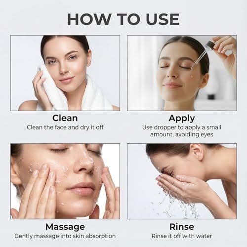 Peel Shot Glow Rice Ampoule Duo – Rice Exfoliating Serum for Dead Skin, Softens Cuticles & Brightens (2 x 2.7 Fl Oz, Off-White & Black) Avelisse
