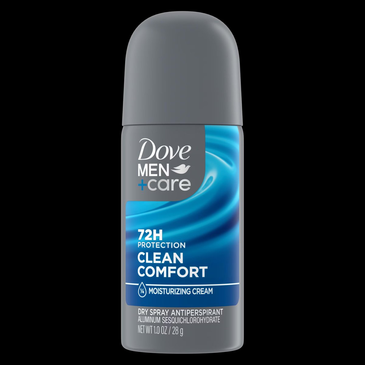 Dove Men+Care Antiperspirant Deodorant Dry Spray, Clean Comfort Scent, 72-Hour Sweat & Odor Protection, Travel Size 1 oz (Pack of 6) Avelisse