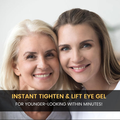 Foffreo Temporary Instant Under Eye Tightener - Reduces Bags, Dark Circles, Puffiness & Wrinkles - Advanced Firming Polysaccharide Formula 30 ml Avelisse