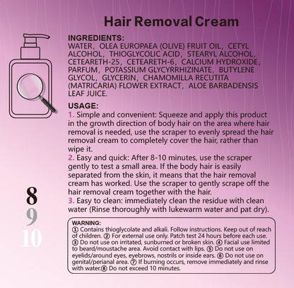 URperf Hair Removal Cream for Body, Legs, Arms, Underarms & Bikini Line, 5.07 Fl Oz / 150 mL Avelisse