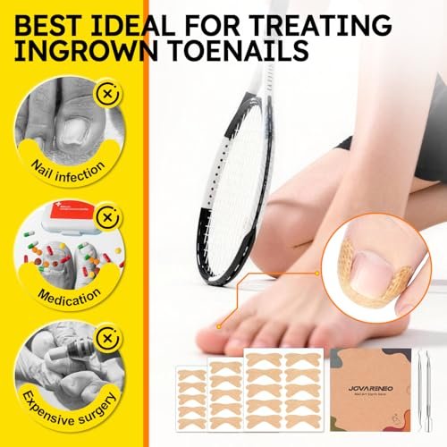 Ingrown Toenail Treatment Kit - Breathable Curved Toenail Corrector Strips with File and Lifter, 60 Pcs for Pain Relief - görsel 12