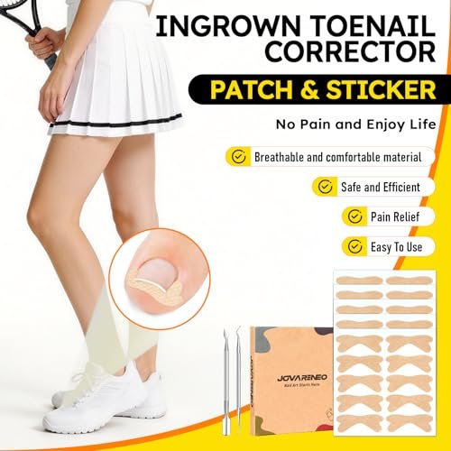 Ingrown Toenail Treatment Kit - Breathable Curved Toenail Corrector Strips with File and Lifter, 60 Pcs for Pain Relief - görsel 6