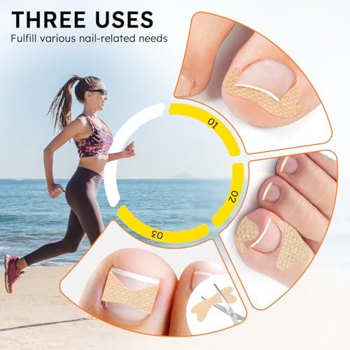 Ingrown Toenail Treatment Kit - Breathable Curved Toenail Corrector Strips with File and Lifter, 60 Pcs for Pain Relief - görsel 10