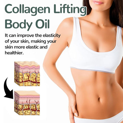 Collagen Lifting Body Oil - Advanced Hydrating Anti-Aging Moisturizer for Crepe Skin & Wrinkles, 3.38 Fl Oz Avelisse