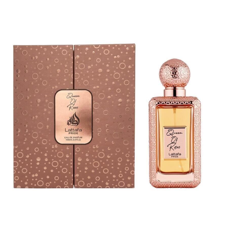 Lattafa Pride Queen of Roses Eau de Parfum 100ml – Feminine Floral & Oriental Arabian Perfume with Rose, Pink Pepper, Saffron & Amber – Long-Lasting Women's Fragrance Avelisse