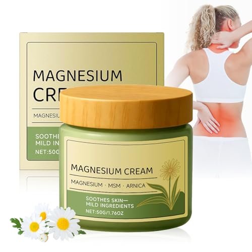 Total ReliefSun Soothing Magnesium Cream with MSM & Arnica – Nerve Relief & Daily Body Care, 50g/1.76oz Avelisse