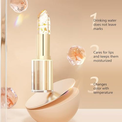 YCNASSS Color Changing Lipstick for Older Women, pH Adjusting Clear Lip Gloss, Transfer-Proof, Long-Lasting Hydration, 8+ Hours, 2 Pieces Avelisse