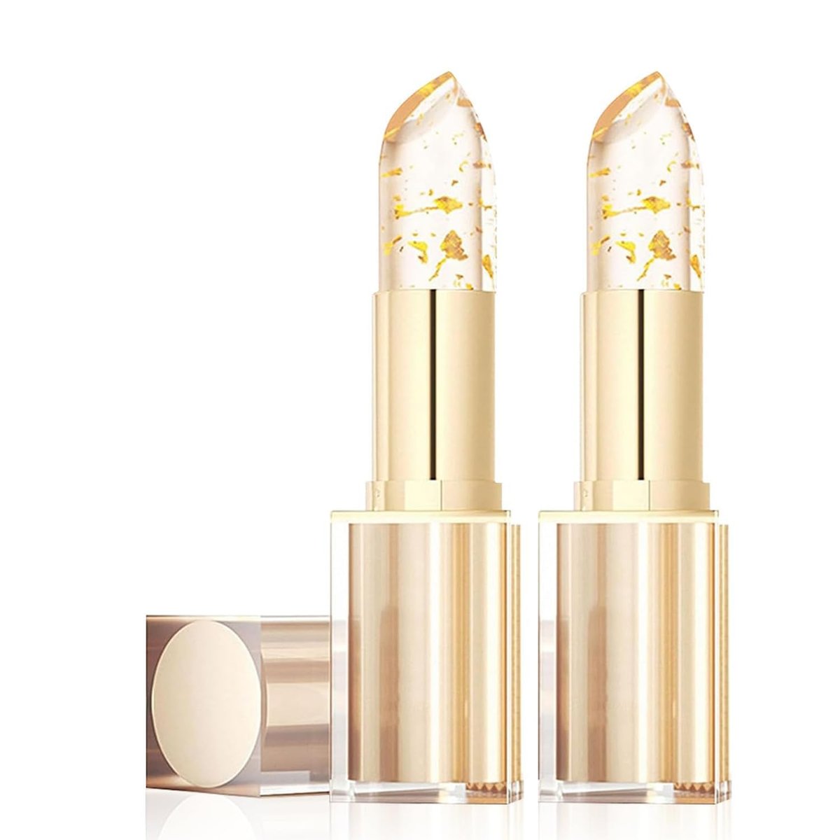 YCNASSS Color Changing Lipstick for Older Women, pH Adjusting Clear Lip Gloss, Transfer-Proof, Long-Lasting Hydration, 8+ Hours, 2 Pieces Avelisse