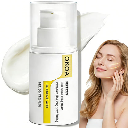 OKOA Skin Instant Lifting Cream – Dual Action with Peptides & Hyaluronic Acid for All Skin Types Avelisse
