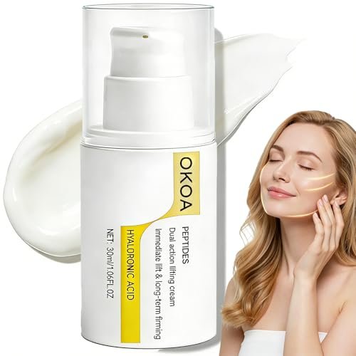 OKOA Skin Instant Lifting Cream – Dual Action with Peptides & Hyaluronic Acid for All Skin Types Avelisse