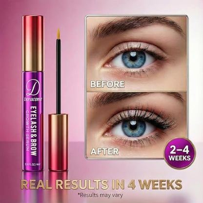 Doracome Eyelash Growth Serum with Peptides & Amino Acids - Lash and Brow Serum for Natural Lengthening & Strengthening, Resilience Support, Safe for Sensitive Skin, Lash Extension Aftercare - 3ml Avelisse