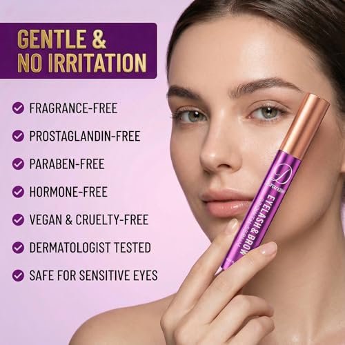 Doracome Eyelash Growth Serum with Peptides & Amino Acids - Lash and Brow Serum for Natural Lengthening & Strengthening, Resilience Support, Safe for Sensitive Skin, Lash Extension Aftercare - 3ml Avelisse
